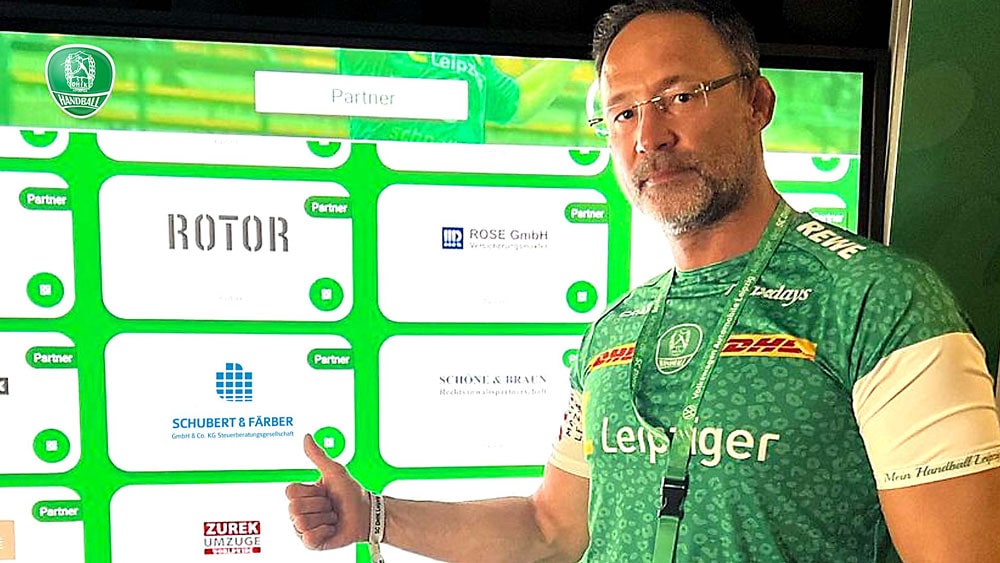 Handball - SC DHfK Leipzig Sponsoring Partner | Schubert & Färber GmbH & Co. KG Steuerberatungsgesellschaft